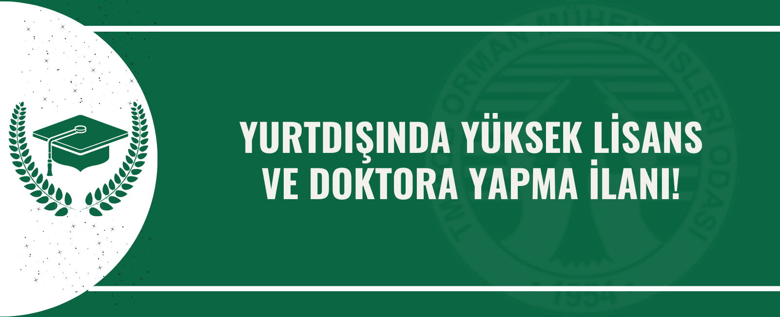 YURTDIŞINDA YÜKSEK LİSANS VE DOKTORA YAPMA İLANI